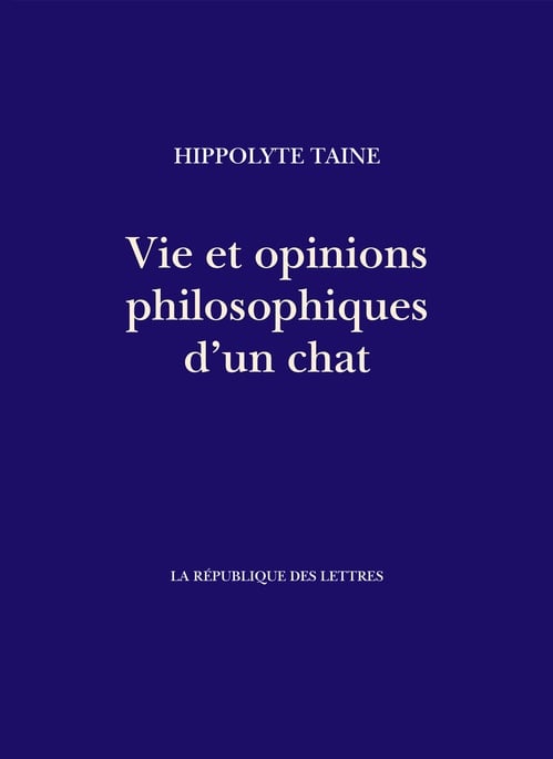 Vie et opinions philosophiques d'un chat - Cover