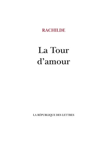 La Tour d’amour - Cover