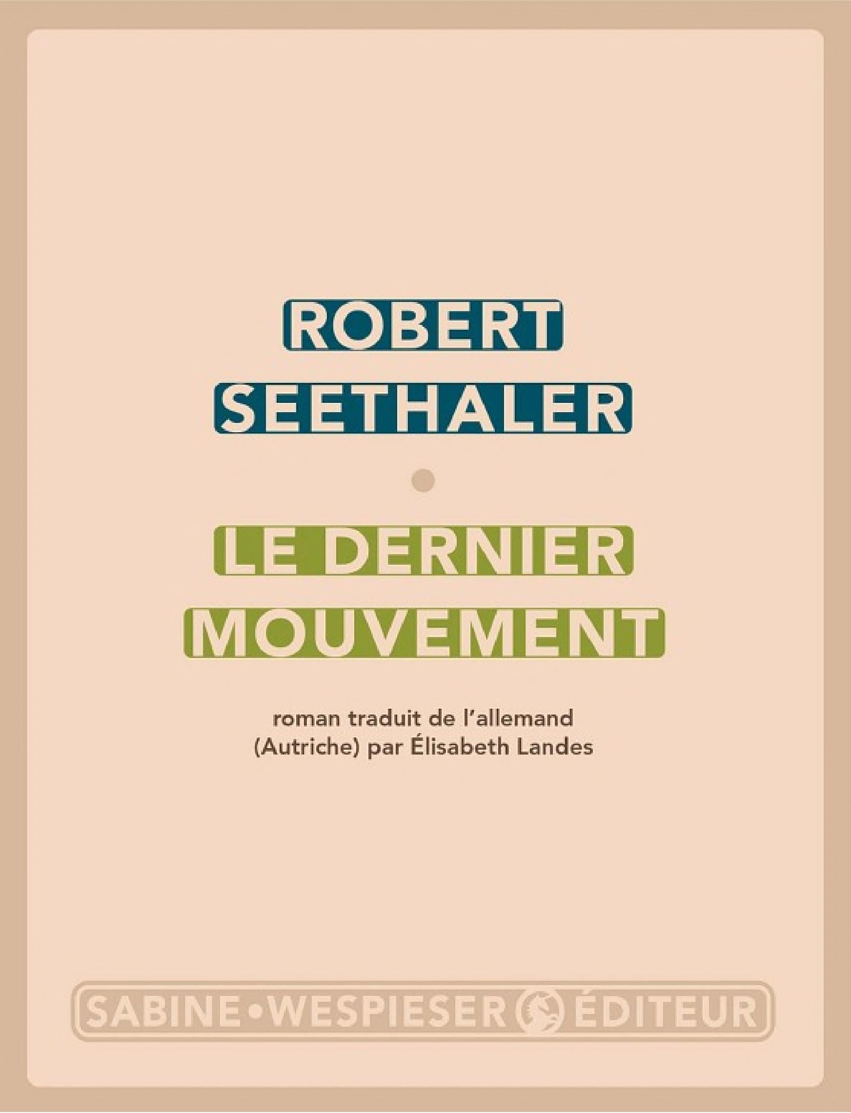 Le dernier mouvement - Cover