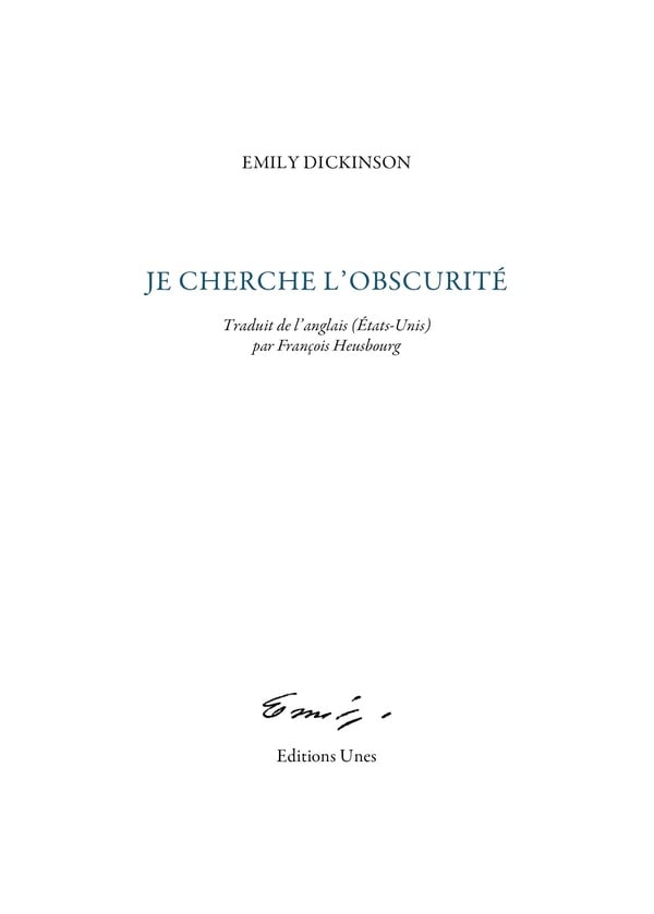 Je cherche l'obscurité - Cover