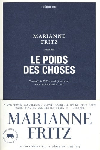 Le poids des choses - Cover