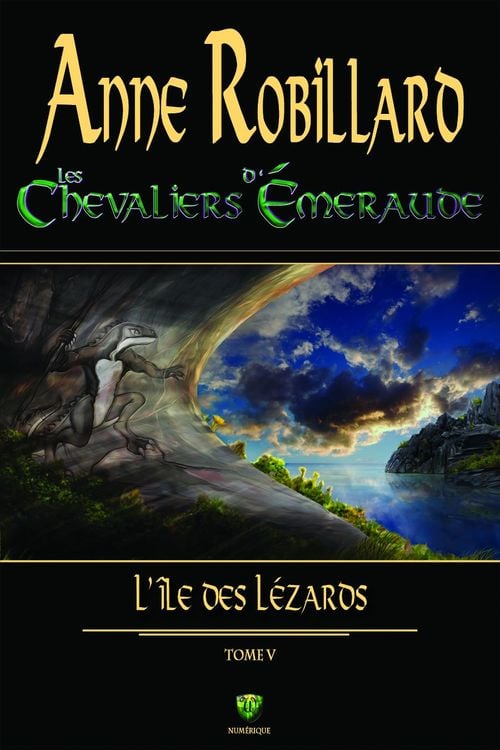 Les chevaliers d'Émeraude 05 : L'île des lézards - Cover