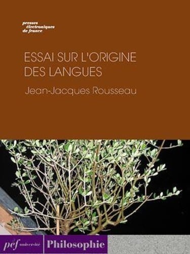 Essai sur l'origine des langues - Cover