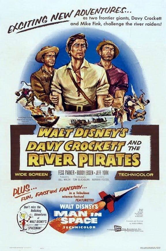 Davy Crockett and the River Pirates - Cover