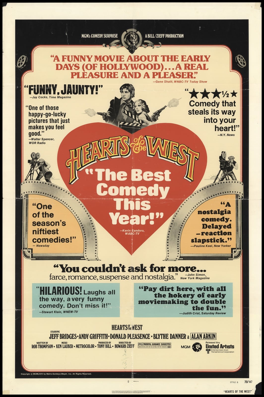 Hearts of the West - Cover