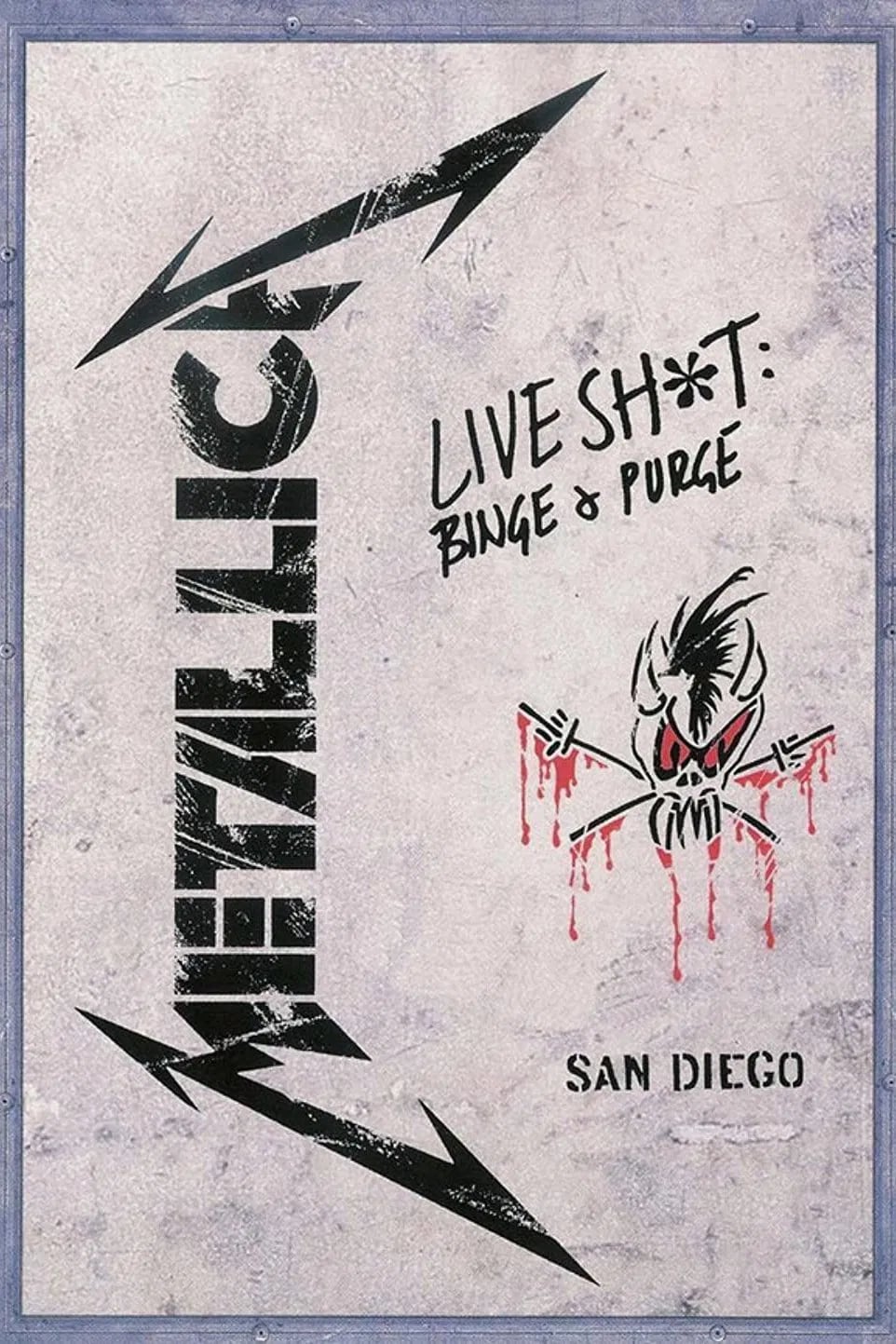 Metallica: Live Shit - Binge & Purge, San Diego 1992 - Cover