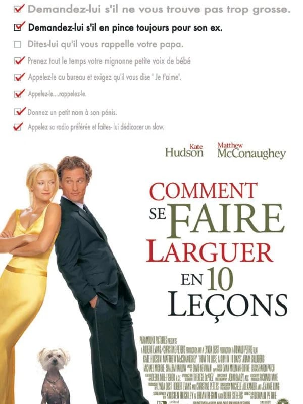 Comment se faire larguer en 10 leçons - Cover
