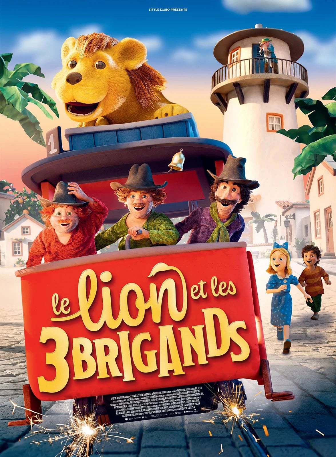 Le Lion et les trois brigands - Cover
