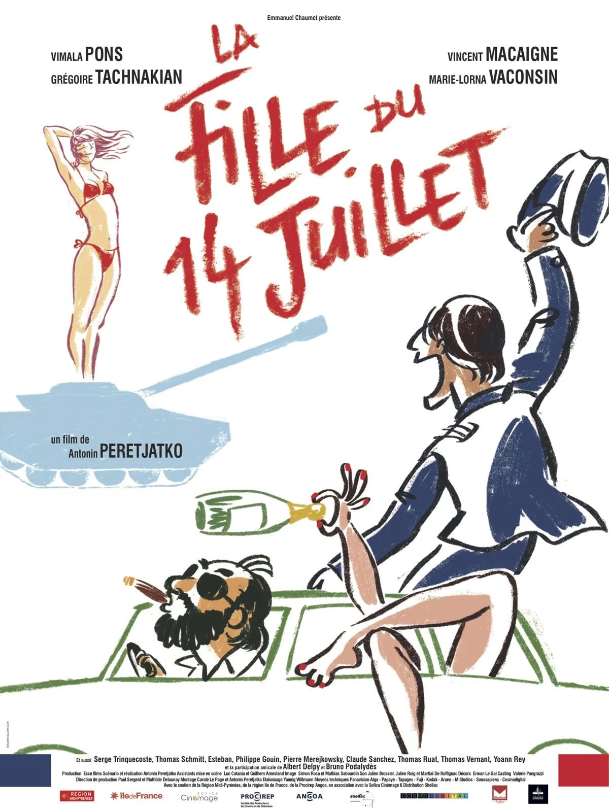 La fille du 14 juillet - Cover