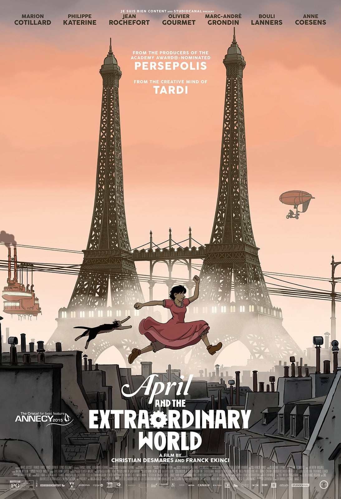 April and the Extraordinary World - Cover