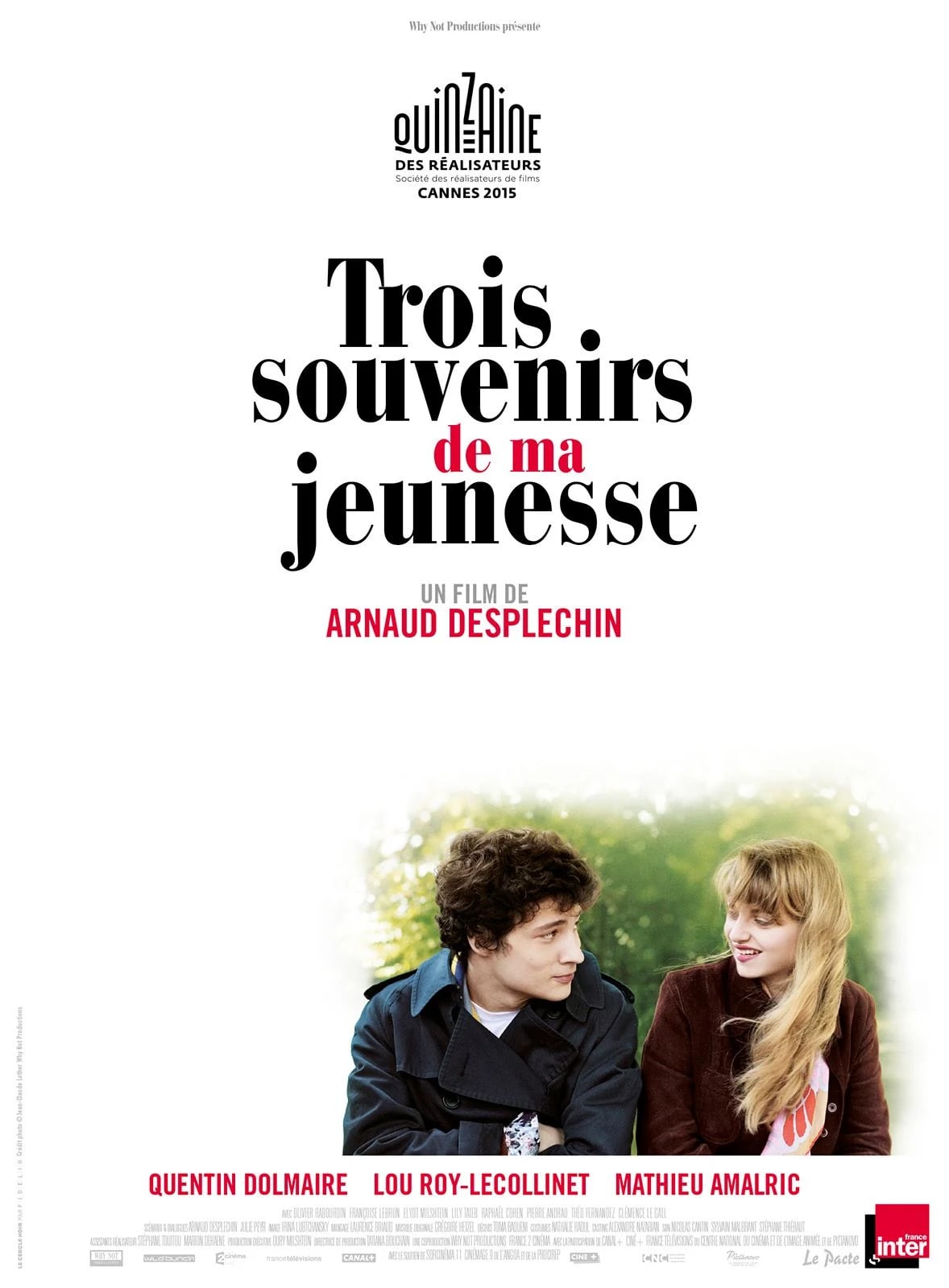 Trois souvenirs de ma jeunesse - Cover