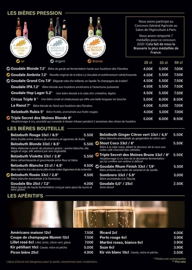 Goudale Restaurant Orchies - Cover