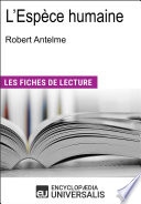L'Espèce humaine de Robert Antelme
