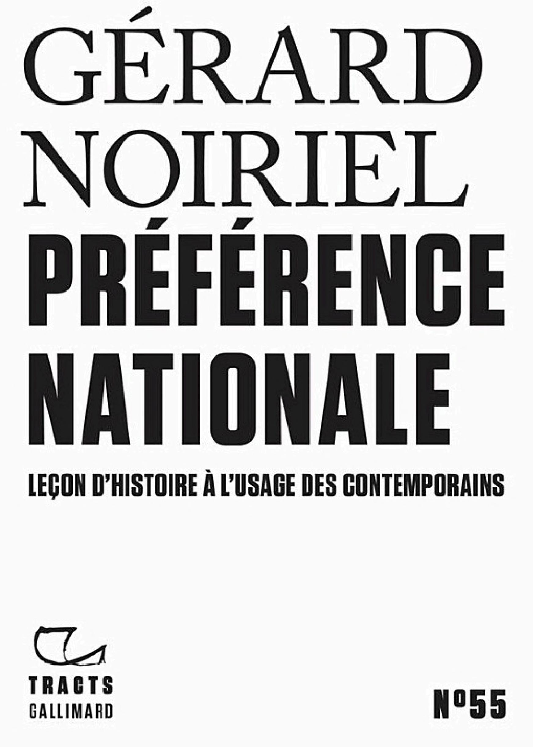 Tracts (N°55) - Préférence nationale. Leçon d'histoire à l'usage des contemporains