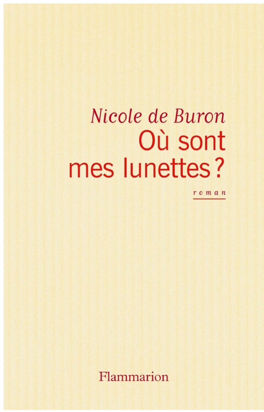 Où sont mes lunettes ?