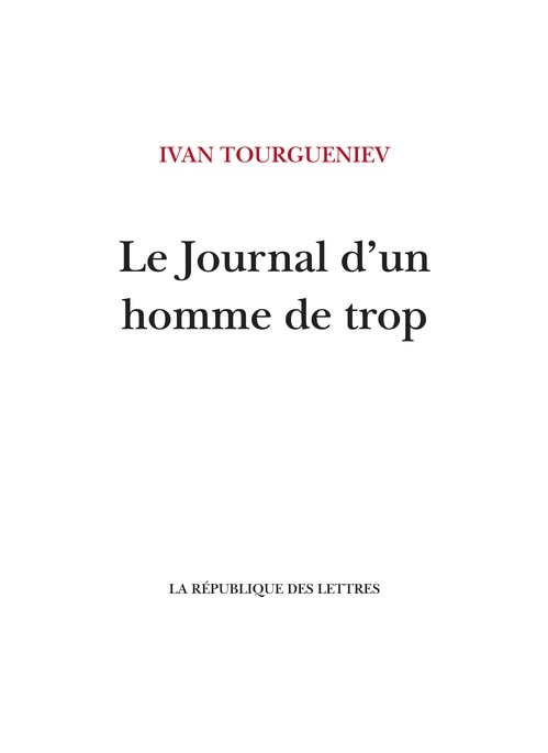 Le Journal d'un homme de trop