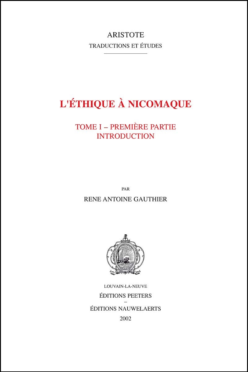 L'éthique à Nicomaque