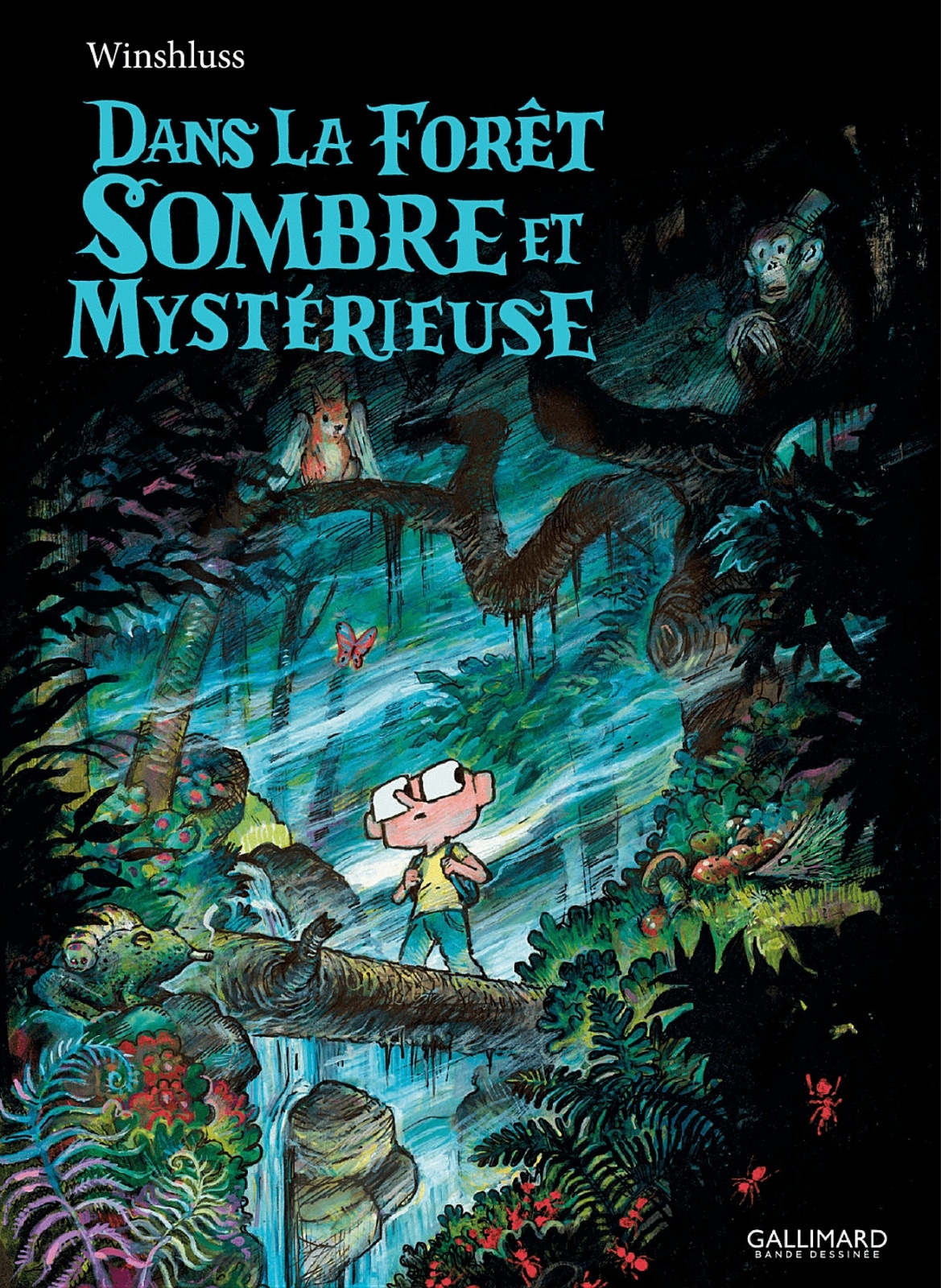 Dans la forêt sombre et mystérieuse
