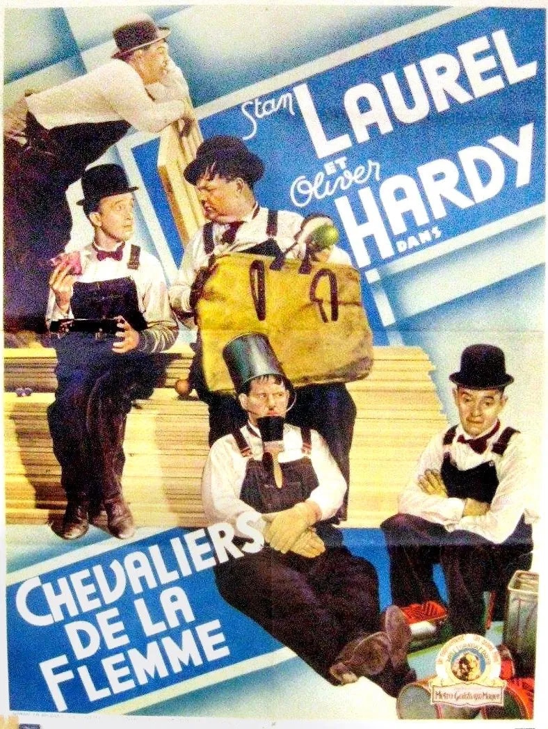 Laurel et Hardy menuisiers