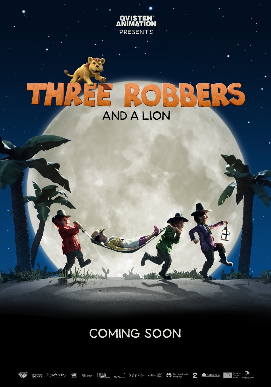 Three Robbers and a Lion