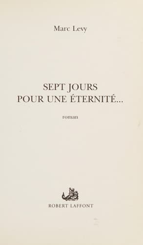 Sept jours pour une éternité ... - Cover