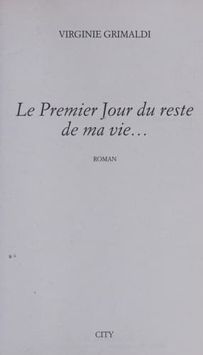 Le premier jour du reste de ma vie - Cover