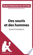 Des souris et des hommes de John Steinbeck - Cover