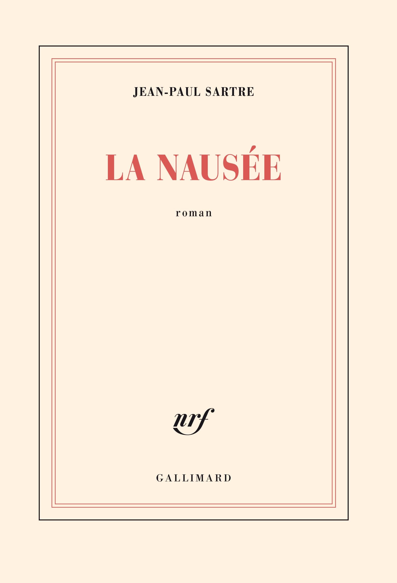 La nausée - Cover