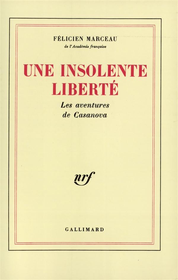 Une insolente liberté - Cover