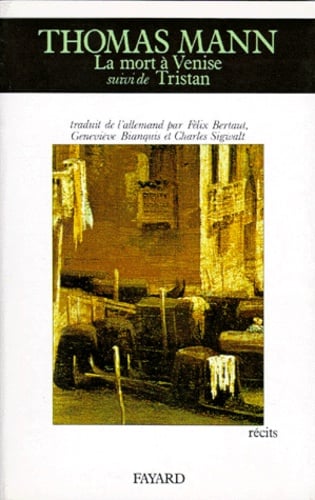 La Mort à Venise. (suivi de) Tristan. (et de) Le Chemin du cimetière Récits - Cover