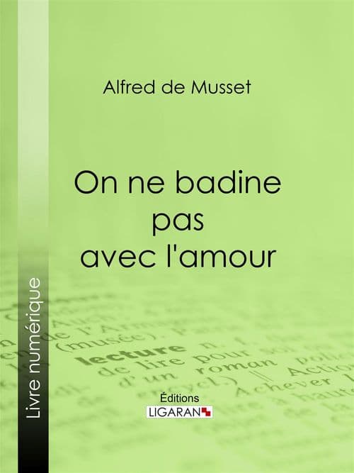 On ne badine pas avec l'amour - Cover