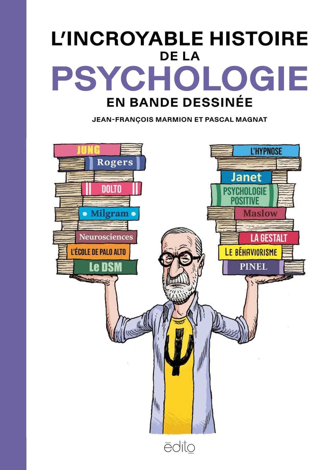 L'Incroyable histoire de la psychologie en bande dessinée - Cover