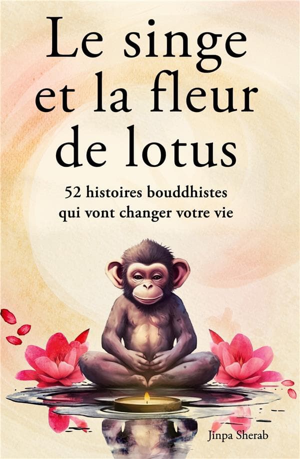 Le singe et la fleur de lotus - Cover
